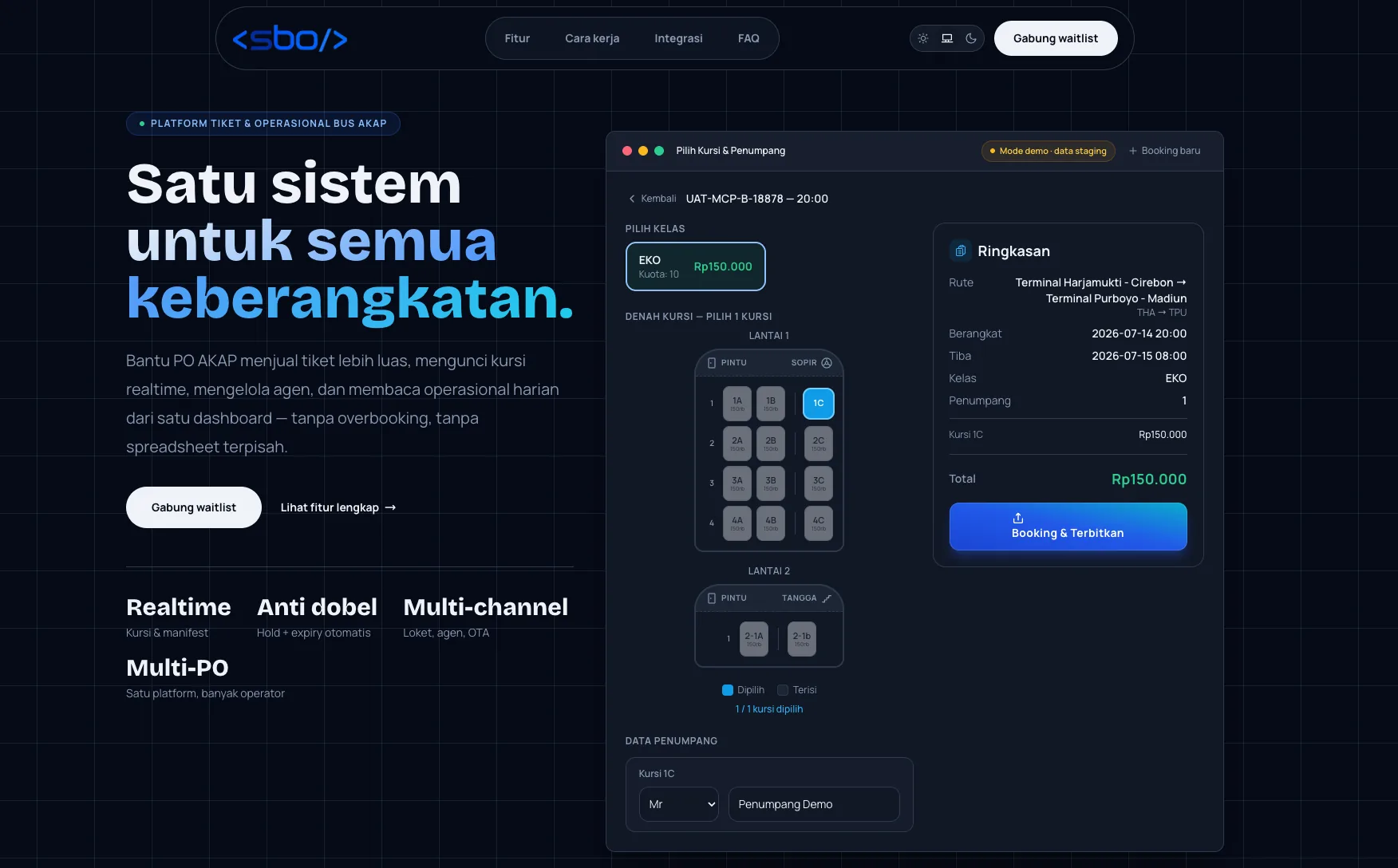 Portofolio sistem bus online
